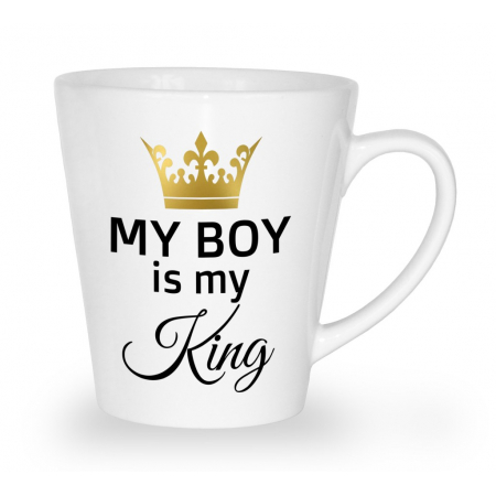 Kubek latte na dzień kobiet My boy is my king